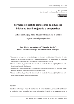 Forma&ccedil;&atilde;o inicial de professores da educa&ccedil;&atilde;o b&aacute;sica no Brasil