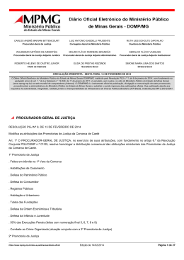 procurador-geral de justiça - Ministério Público de Minas Gerais