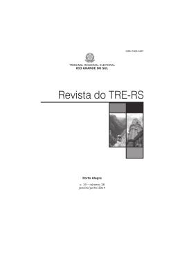 número 38 janeiro/junho 2014 - Tribunal Regional Eleitoral do Rio