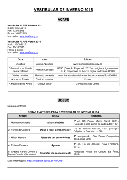 VESTIBULAR DE INVERNO 2015