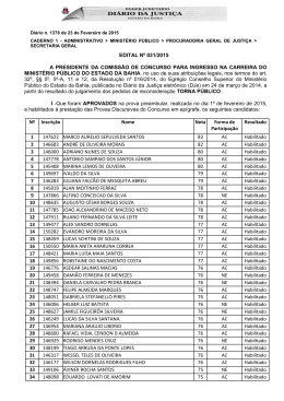Resultado da Prova Preambular e Convoca&ccedil;&atilde;o para Provas