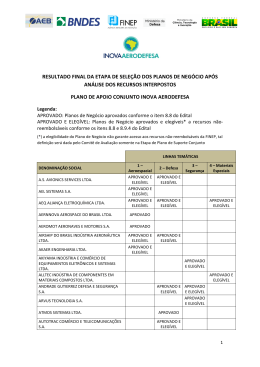 RESULTADO FINAL DA ETAPA DE SELE&Ccedil;&Atilde;O DOS