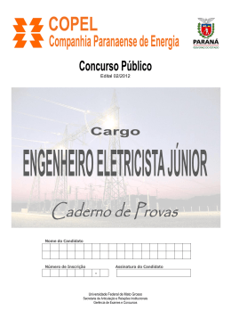 Engenheiro Eletricista J&uacute;nior
