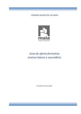 Guia de oferta formativa ensinos b&aacute;sico e secund&aacute;rio