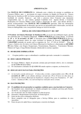 Edital 002/2007 - Gazzinelli Consultoria