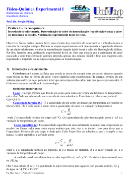 Roteiro experimental