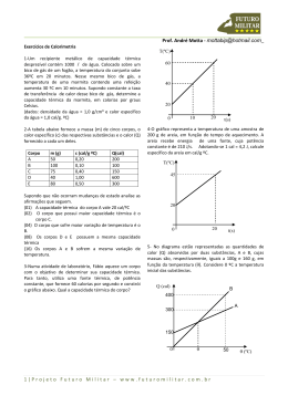 Calorimetria - Projeto Medicina
