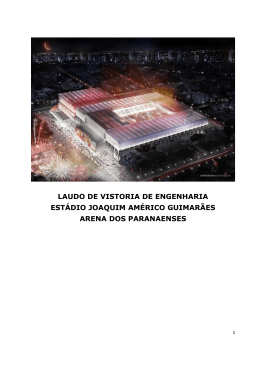 laudo de vistoria de engenharia est&aacute;dio joaquim am&eacute;rico guimar&atilde;es