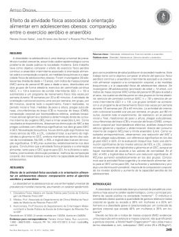 Efeito da atividade física associada à orientação alimentar