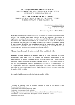 PRÁTICAS CORPORAIS/ATIVIDADE FISICA: PRODUZINDO