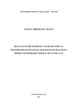 samuel ribeiro de ara&uacute;jo rela&ccedil;&atilde;o entre estresse, atividade f&iacute;sica e