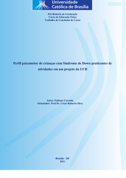 A IMPORT&Acirc;NCIA DA ATIVIDADE F&Iacute;SICA PARA CRIAN&Ccedil;AS COM