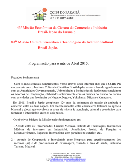 43&ordf; Miss&atilde;o Econ&ocirc;mica da CCIBJ