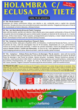 HOLAMBRA c/ EcLUsA Do TIETE