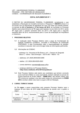 Edital - Uff - Universidade Federal Fluminense