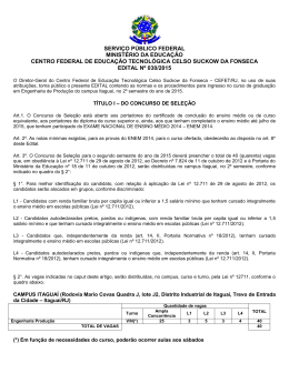 edital n&ordm; 030/2015