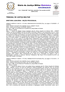 Di&aacute;rio da Justi&ccedil;a Militar Eletr&ocirc;nico