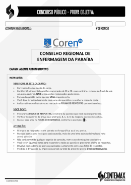 [prova] &ndash; agente administrativo