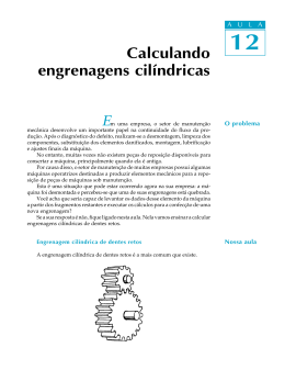 Apostila 12 - Calculando Engrenagens Cilindricas