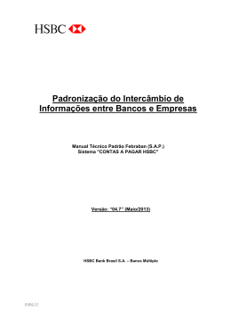 layout contas a pagar / febraban 240 - sap