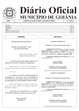 Di&aacute;rio Oficial MUNIC&Iacute;PIO DE GOI&Acirc;NIA
