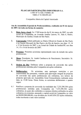 Minutes of the Preferred Shareholder´s Meeting