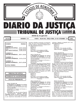 20 - Tribunal de Justiça de Rondônia