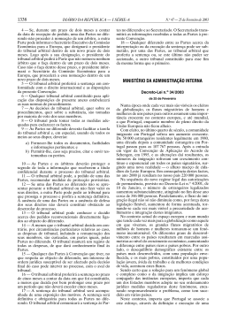 1338 MINIST&Eacute;RIO DA ADMINISTRA&Ccedil;&Atilde;O INTERNA