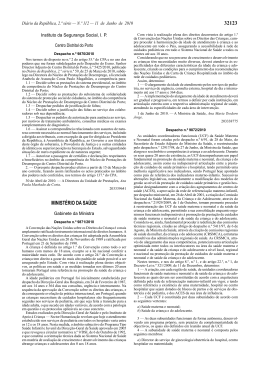 Despacho n.&ordm; 9871/2010 - Centro Hospitalar do Porto