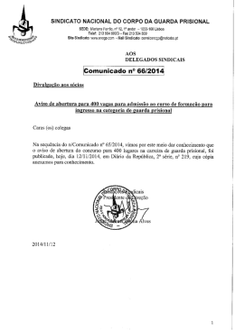 sindicato nacional do corpo da guarda prisional - Manda-te