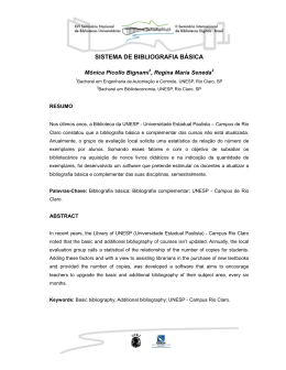 SISTEMA DE BIBLIOGRAFIA BÁSICA