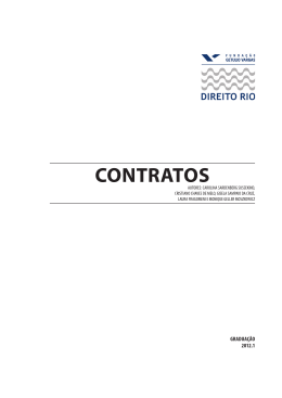 contratos - Acadêmico de Direito da FGV