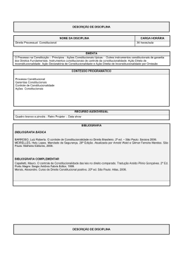 DESCRI&Ccedil;&Atilde;O DE DISCIPLINA NOME DA DISCIPLINA CARGA