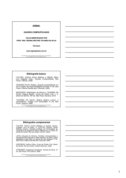 ESMAL Bibliografia b&aacute;sica Bibliografia complementar