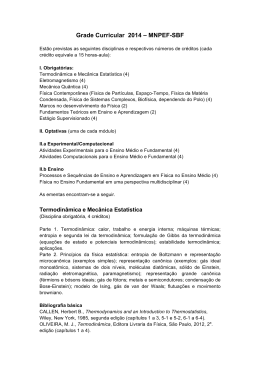 Grade Curricular 2014 – MNPEF - Sociedade Brasileira de Física