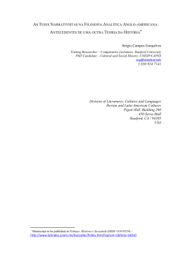 S&eacute;rgio Campos Gon&ccedil;alves 1 650 924 7141 Division of Literatures