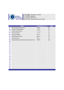 Introdução ao LatimII 01 Bruna Campos Gonçalves 100 % 8,1 02