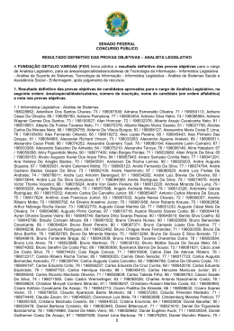 resultado definitivo de aprovados - prova objetiva