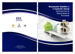 Or&ccedil;amento familiar e o Controle Social Instrumentos de