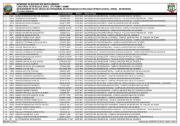GOVERNO DO ESTADO DE MATO GROSSO CONCURSO