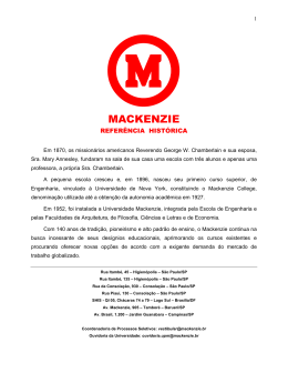 Manual do Candidato Mackenzie 2012