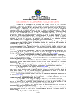 1 de 3 MINIST&Eacute;RIO DA EDUCA&Ccedil;&Atilde;O UNIVERSIDADE FEDERAL DE