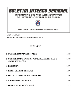 Boletim Interno Semanal: Ano 13