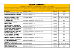 ESCOLA DE TEATRO - Funda&ccedil;&atilde;o das Artes de S&atilde;o Caetano do Sul