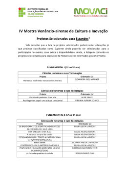 Estandes - Campus Ven&acirc;ncio Aires