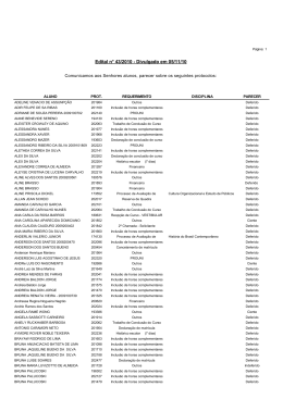 Edital n&deg; 43/2010 - Divulgado em 05/11/10
