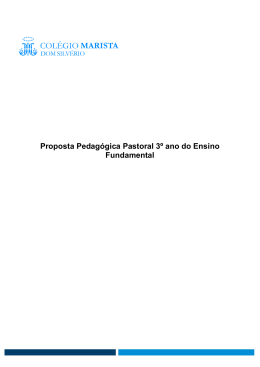 Proposta Pedagógica Pastoral 3º ano do Ensino Fundamental