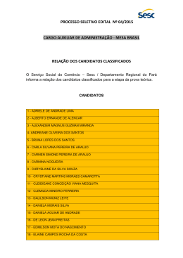 Lista Auxiliar de Administração - Mesa Brasil 042015MAR