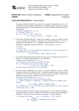 DISCIPLINA: Química Geral e Inorgânica CURSO