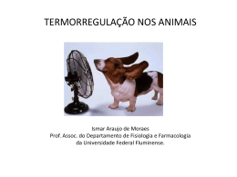 Termorregulação - Universidade Federal Fluminense